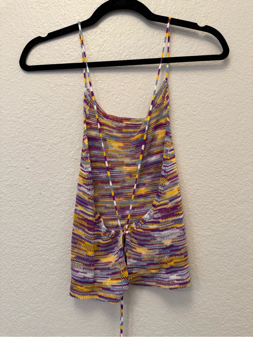 Amazon Multicolor Striped Knit Cami with Drawstring - Picture 3 of 5